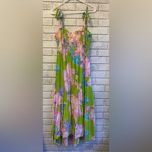 Lilly Pulitzer Midi Dress. Women’s Size Large, L. VGUC